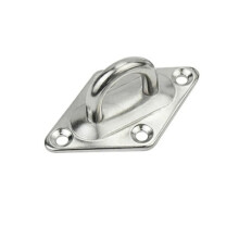 304 Stainless Steel Eye Plate Hook M8 Heavy Duty Wall Ceiling Anchor CorrosionResistant UShaped Mount for Hammock and Lights