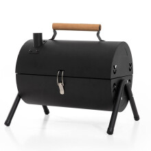 Smokeless Electric Charcoal Grill for Patio and Camping, Compact Outdoor BBQ Grill with Electric Heat Ignition (Black)