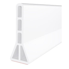 4Inch High Shower Threshold Water Dam 59 in Fold Shower Water Guard for Curbless Shower Threshold Barrier
