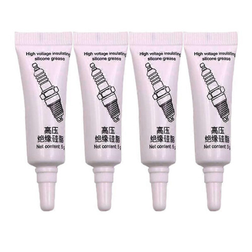 (4pcs) Auto Spark Plug Insulating Grease, High Voltage Electrical Insulation Silicone, Low Temp Corrosion Resistant
