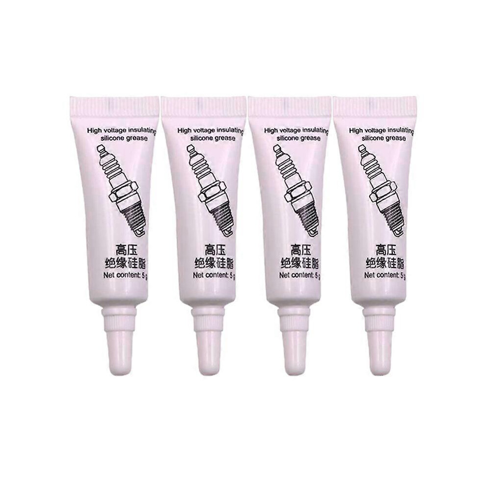 (4Pcs) Auto Spark Plug Insulating Grease, High Voltage Electrical Insulation Silicone, Low Temp Corrosion Resistant 8582692315850