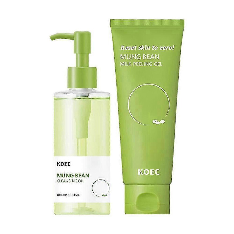 (oil*exfoliation) Mung Bean Pore Trio: Cleansing Oil, Foam & Clay Mask for Blackheads & Sensitive Skin