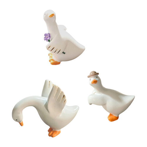 3Pieces Artistic Duck Shape Family Hook for Decorating