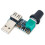 5-12V USB Fan Stepless Speed Controller Regulator with  Speed Module Fan Governor Volume Regulator Board 1