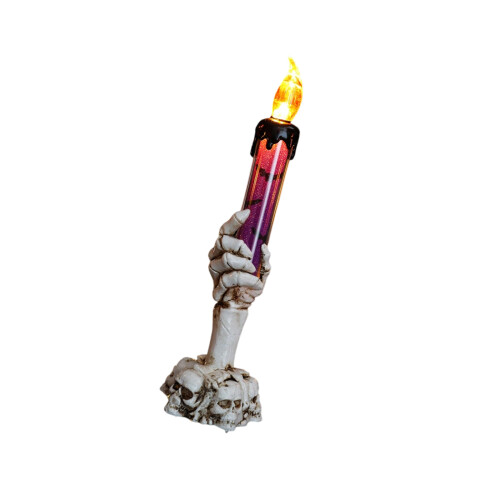Reusable LED Flickering Halloween Decoration Candle With-Purple