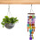 Ceiling Hooks for Hanging String Lights and Plants, 20Pcs Rustproof Steel Hooks with Spring Safety Buckle 5