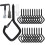 Ceiling Hooks for Hanging String Lights and Plants, 20Pcs Rustproof Steel Hooks with Spring Safety Buckle 1