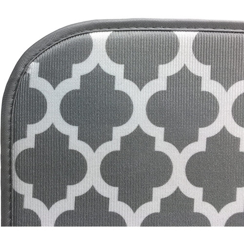 Reversible 18"x24" Dish Drying Mat, XL Microfiber Kitchen Mat for Counter, White Trellis 2