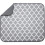 Reversible 18"x24" Dish Drying Mat, XL Microfiber Kitchen Mat for Counter, White Trellis 4