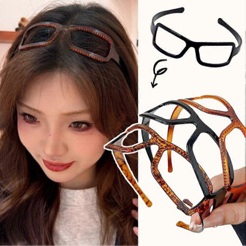 (Black) Diadema para gafas de sol y diadema para mujer 1