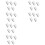 30pcs 433MHz Wireless Vibration Glass Break Detector, Adjustable Sensitivity, Compatible with Alarm Systems 1