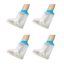 4X Watertight Foot Protector Bathing Waterproof Cover Shower Foot Rest Cast Covers for Shower Leg