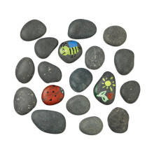 XL Paintable Natural Stones, Dark Grey, 3 kg