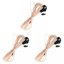 3X FM Radio Antenna 75 OFM Dipole Indoor T Antennas Copper HD Aerial Receiver Male Type F Connector