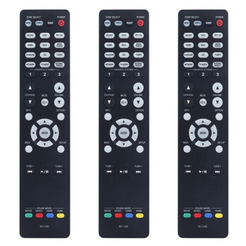 3X Remote Control RC-1183 Replace for  AV Receiver AVR-X2000 AVRX2000 AVR-E400