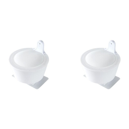 2X Wall Detergent Dispenser Touchless Soap Dispenser Refillable Manual Liquid Container NoDrill Pump Dispenser