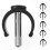 6-Pack C-Shaped Clips for Crutches, Canes, Walkers - Durable Replacement Clamps 1