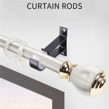 12Pcs Curtain Rod Bracket Set Single Hole Small Curtain Rod Hooks for Wall Heavy Duty Curtain Drapery Rods Black