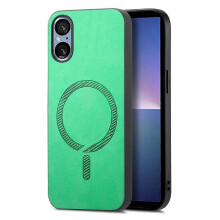 (Multicolor, Green) Étui de téléphone MagSafe en cuir pour Sony Xperia 5 V