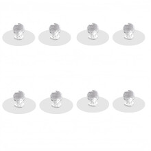 Pomelli per ante di armadi, maniglie per mobili, 8 pomelli autoadesivi senza foratura, maniglie per specchi, pomelli per cassetti, tras