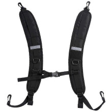 Verstellbare, gepolsterte Schultergurte für Rucksack-Trockensäcke (1 Stück, Schwarz)_M
