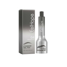 (04 Charcoal Grey) Pinceau biseauté et stylo à sourcils Brow-Fection pour des traits de poils