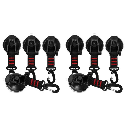 8 Pack Window Suction Cup Hooks Rotation Secure Heavy Duty Suction Cup for Glass Car Camping Van Bathroom