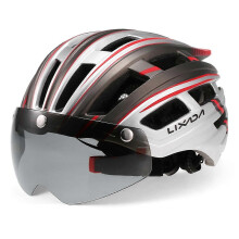 (Red, Magnet Visor) Visière magnétique détachable pour casque de vélo (lot de 3) avec protection UV, pour hommes et femmes