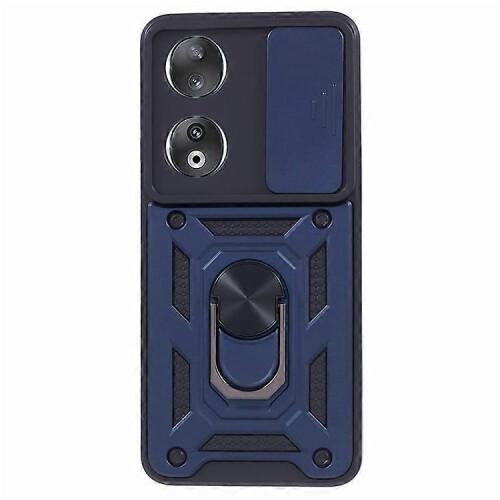 (Blue) Étui de protection d'objectif anti-rayures avec support intégré pour Honor 90