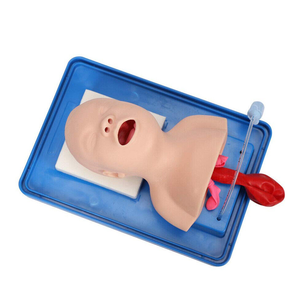 Neonatal Intubation Manikin with Tube, Realistic Airway Simulation Infant Airway Management Trainer