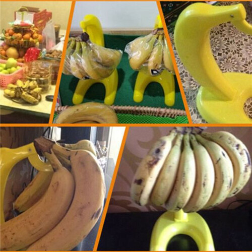 2X  Plastic Banana Hanger Floor Type Fruit Holder Rack Kitchen Storage Organizer Fruit Tool Kitchen Accessories 2