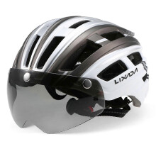 (Silver Grey, Magnet Visor) Visière magnétique détachable pour casque de vélo (lot de 3) avec protection UV, pour hommes et femmes