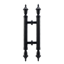 Large European Style Antique Bronze Door Pull Handle for Glass and Wood Doors, 120cm Retro Design