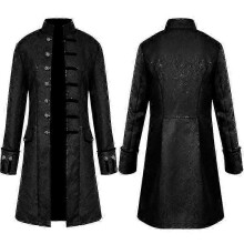 (black coat, 4XL) Chaqueta de frac steampunk, traje gótico victoriano