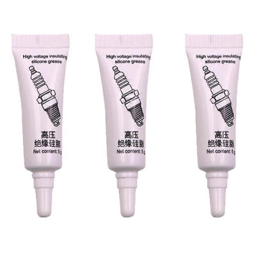 (3pcs) Auto Spark Plug Insulating Grease, High Voltage Electrical Insulation Silicone, Low Temp Corrosion Resistant