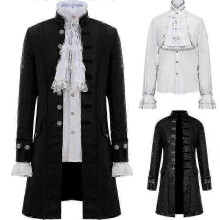 (black coat with shirt, S) Chaqueta de frac steampunk, traje gótico victoriano