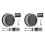 2X Lock Replacement Chrome Digital Keypad Electronic Lock 1