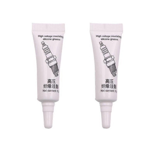 (2pcs) Auto Spark Plug Insulating Grease, High Voltage Electrical Insulation Silicone, Low Temp Corrosion Resistant
