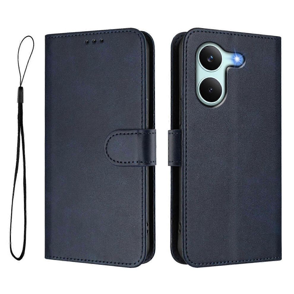 (Blue) For Xiaomi Poco X8 Pro / Redmi Turbo 5 Wallet Case, Rfid Leather Stand Cover Blue 5481512402240