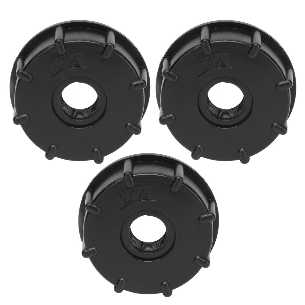 Ibc Tank Connector 3 Pack 60Mm Coarse Thread Ibc Tote Drain Adapter Abs Plastic Fitting With Leakresistant Seal 9330225531531