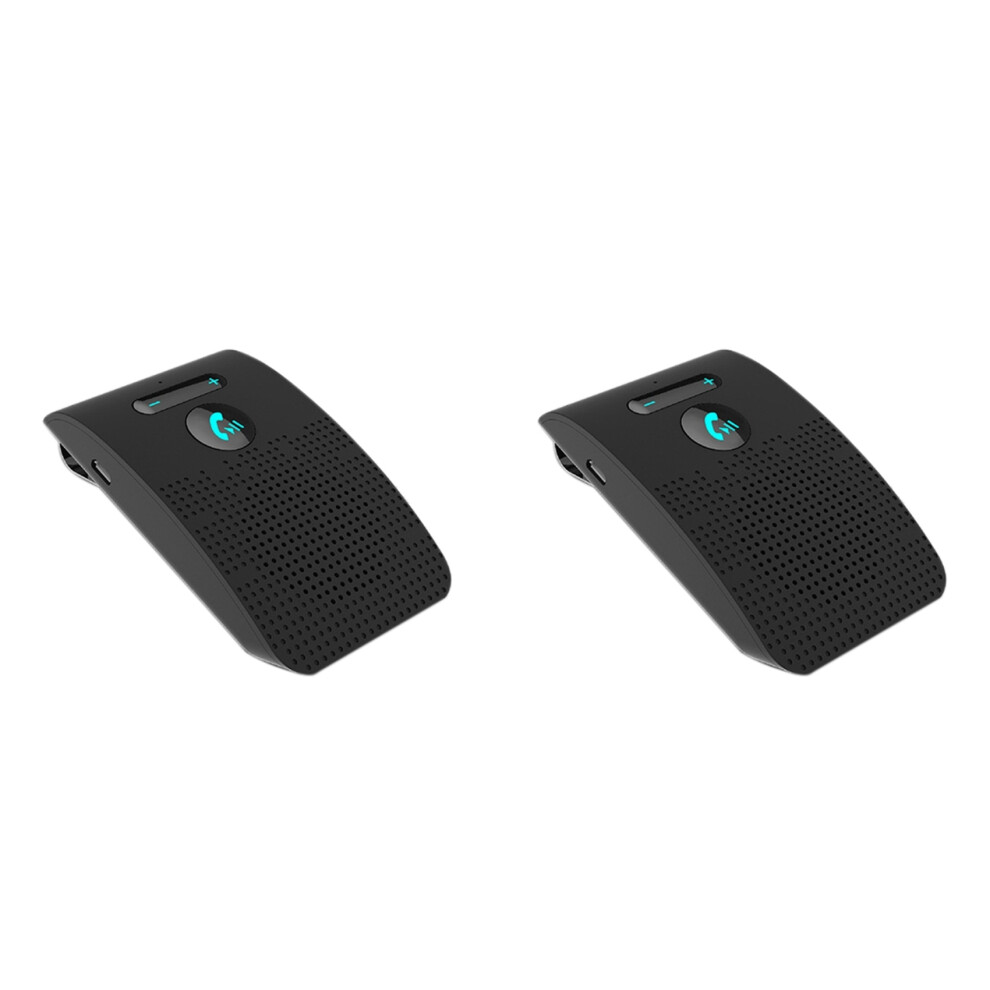 2X 5.0 Handsfree Car Kit Hifi Speaker 2W Wireless Audio Receiver Mp3 Music Player Noise Cancelling 6032821891028
