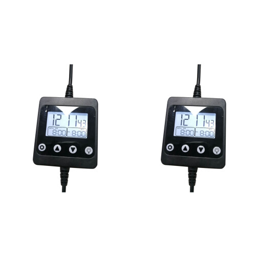2X New Aquarium LED Light Controller Dimmer Modulator with LCD Display for Fish Tank Intelligent Timing Dimming System