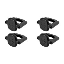 4pcs Baby Gate Banister Adapters, Black No-Drill Mounting Accessories Universal Stairway Baby Gate Mounting Kit