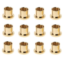 (Gold) Lot de 12 capuchons de protection RCA plaqués or, protection contre les courts-circuits