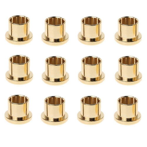 (Gold) 12Pcs Gold Plated RCA Protection Caps, Short Circuit Shield