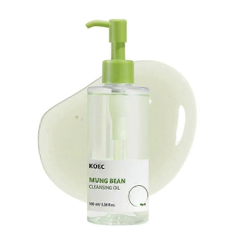 (Makeup remover oil) Mung Bean Pore Trio: Cleansing Oil, Foam & Clay Mask for Blackheads & Sensitive Skin
