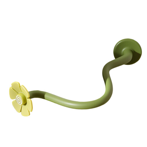 Der verstellbare Türbegrenzer im Blumendesign verhindert-Grün