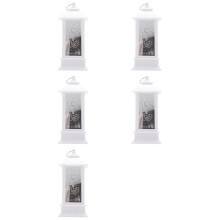 5X Eid Mubarak LED Lanterne Ornements Ramadan Lanterne Veilleuse Éclairage Décorations pour la Maison Ramadan Festival Fête Cadeaux,G