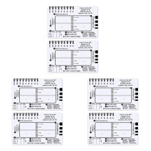 6pcs ECG 7 Step Ruler,ECG 7 Step Ruler for ECG/EKG Interpretation,ECG Reference Guide Ruler,EKG Calipers Measuring Tool