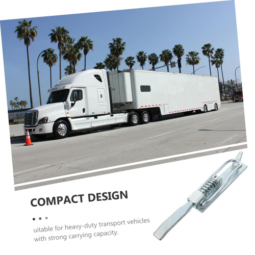 Heavy Duty Trailer Coupler Lock with Secure Spring Lock Buckle for Trucks and Containers 1